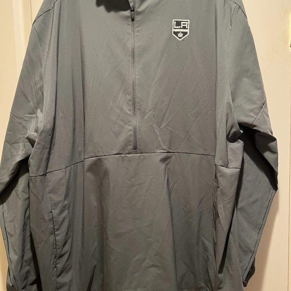 NHL LA Kings Gray Pullover Windbreaker 2XL
